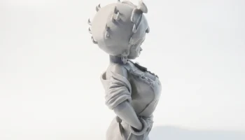 Фигурка девушки-механика женского персонажа для 3D-печати 3