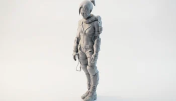 Фигурка девушки-путешественницы, женский персонаж, 3D-пе... 1