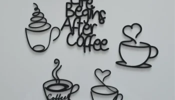 Жизнь начинается после кофе - Wall 2D Art
