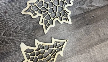 Набор рождественских украшений: ёлка и снежинка 2