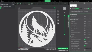 WallArt - Wolf Moon 004