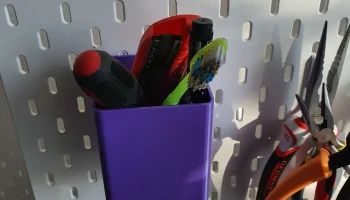 Контейнер и полка из перфорированной плиты ИКЕА... 7