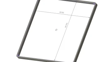 Светящаяся в темноте рамка выключателя света - POLMARK 3