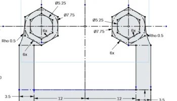Крепление антенны Volador VD5 ELRS RP3 3