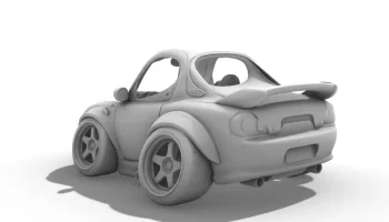 Карикатура на Mazda RX-7 FD 1993 года 2