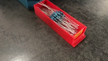 Квадратный держатель коробки резисторов 1x3 1