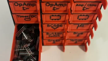 Ящик для электронных компонентов с выдвижными ящиками 4