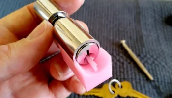 Приспособление для смены ключей еврозамков - locksport 2