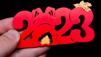 Китайский Новый 2023 год - год Магнита и Орнамента на Хол...