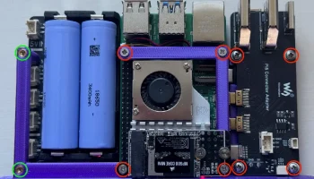 Корпус Raspberry Pi 5 с ИБП/аккумулятором, активным охла... 4