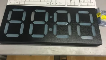 Большие 7-сегментные часы 1