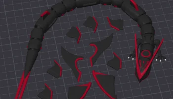 Цветной прототип Rayquaza Flexible 3 цвета с магнитами...... 2