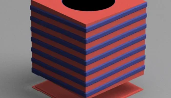 Крышка коробки для салфеток для 3D-печати 14x14x14: идеал... 1