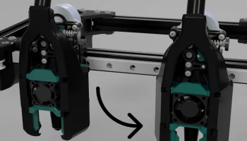 Voron 2.4 - крепление вентилятора Xoliath Fan 3010 Voron 2.4 - крепление вентилятора Xoliath Fan 3010