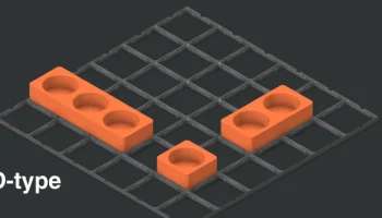 Батарейные лотки Gridfinity (AAAA, AAA, AA, USB-C_AA, 9 ... 9