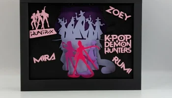 K-Pop Demon Hunters Shadow Box 3