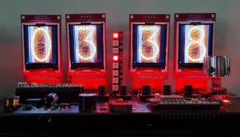 Крышка LCD st7735 Nixie Clock 3