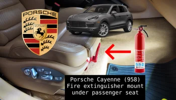 Крепление огнетушителя для Porsche Cayenne (958, 2015-2018) 1