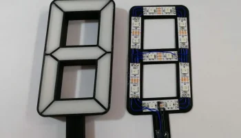 семисегментные светодиодные часы (ESP8266 + WS2812b) 3