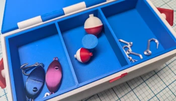Коробка для игрушечных снастей с крючками, поплавком и п... 3