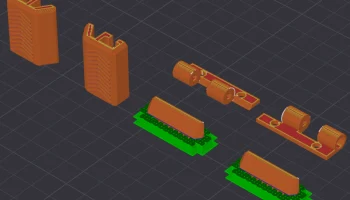 Ящик Gridfinity 5x5x6, штабелируемый со скользящим замком 5