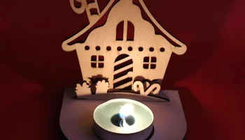 Свеча «Пряничный домик»