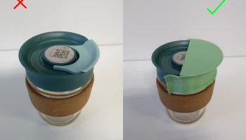 Замок крышки дорожной кружки