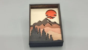 Многослойная горная диорама 1