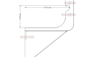 Крепление на желобе для антенны FlightAware ADSB (1090 МГ... 2