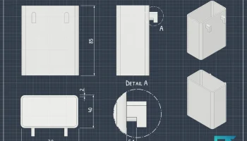 Контейнер Ikea Skadis короткий - с 3D-моделью родного Fus... 3