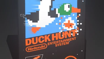 8-битная светодиодная лампа Duck Hunt NES в стиле ретро 1
