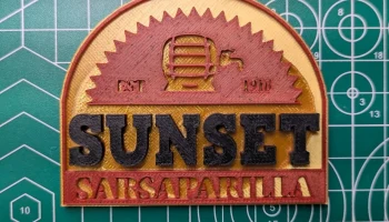 Магнит с логотипом Sunset Sasparilla