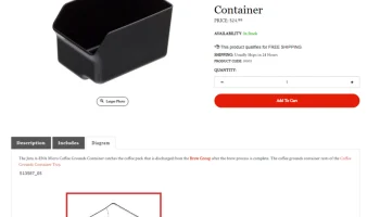 Jura A1-A5-A7-A9-ENA Микроконтейнер для кофейной гущи... 3