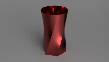 Шестиугольная спиральная ваза 2