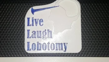 Магнит на холодильник Live Laugh Lobotomy