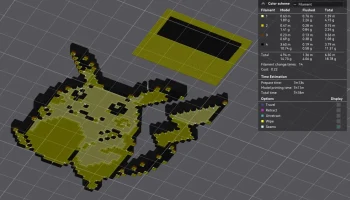 Пиксельный магнит MMU Пикачу 2