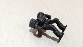 Низкополигональная модель механизма Timber Wolf Mech 2