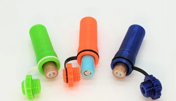 Держатель батарей с винтовой крышкой AA и 14500 5
