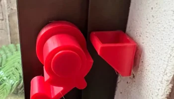 Простой замок для раздвижной двери 2