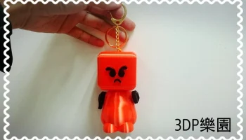 3D robot keychain ( angry)