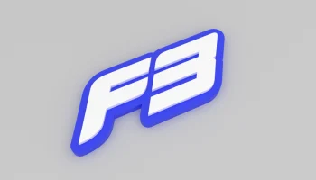 Магнит на холодильник Формулы 3 - контурный логотип F3...... 3