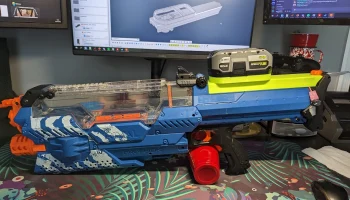 Крышка батарейного отсека Nerf Rival Nemesis - версия Ryobi