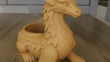 Контейнер для цветов Fantasy Dragon 3D Модель для печати ... 3