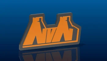 Магнит на холодильник с логотипом рок-группы NvN...