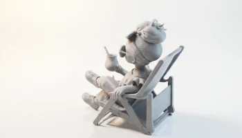 Фигурка девушки, читающей книгу, женский персонаж, 3D-пе... 4