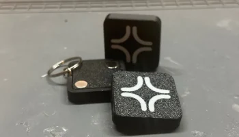 Сломанная бирка - крышка NFC-бирки с отверстиями для брел...