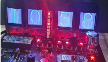 Крышка LCD st7735 Nixie Clock 4