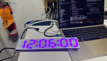 ESP32 Семисегментные цифровые часы с одинарной печатью -... 1