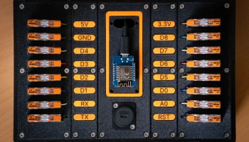 Футуристический кейс для разработки ESP8266 с Wagos 2