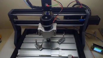Монтаж шпинделя CNC 3018 диаметром 52 мм